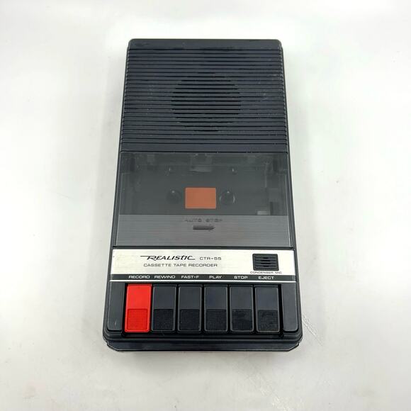 VTG Realistic CTR-55 Portable Cassette Tape Player Radio Shack Battery Operated